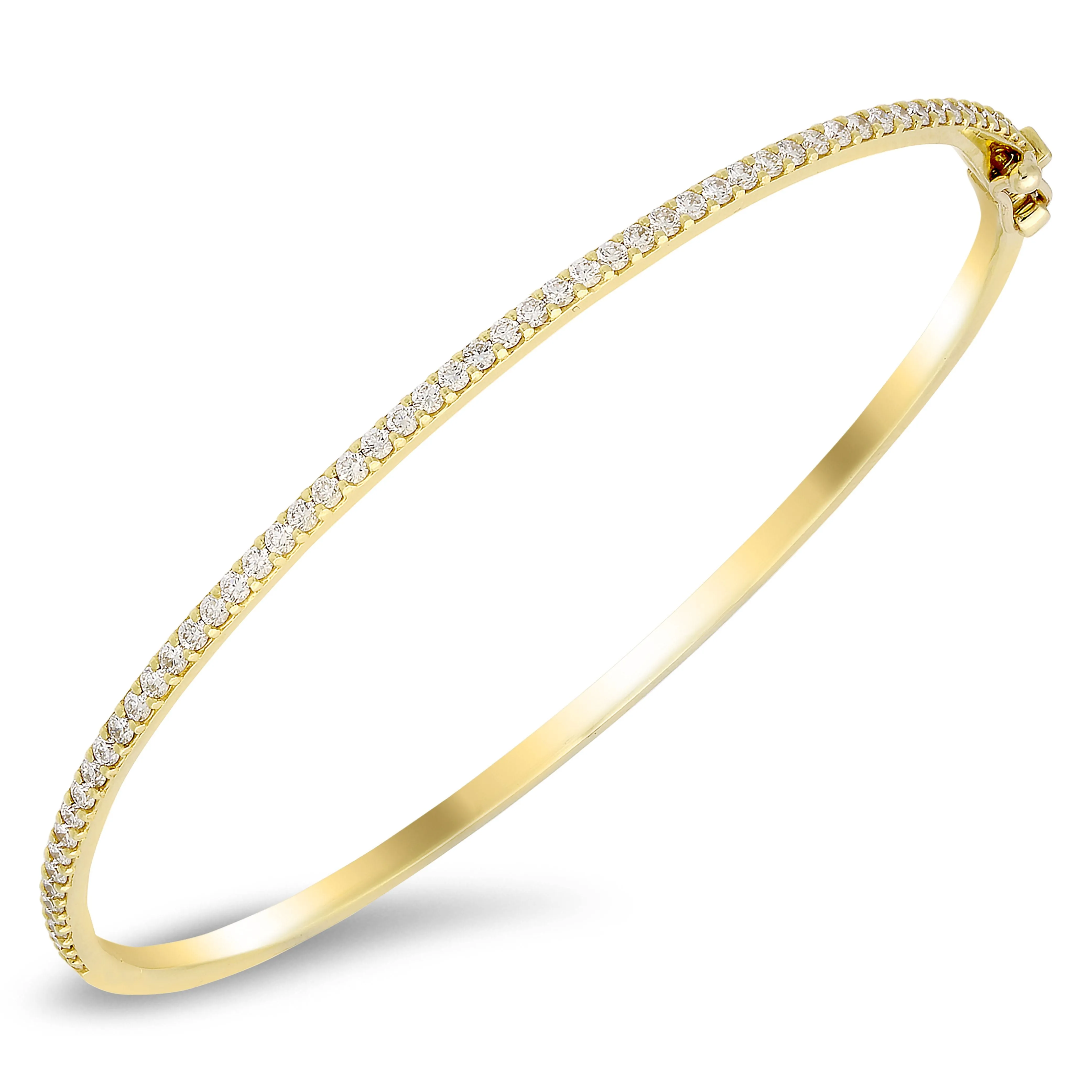 18K gold bangle with 0.83 CT diamonds