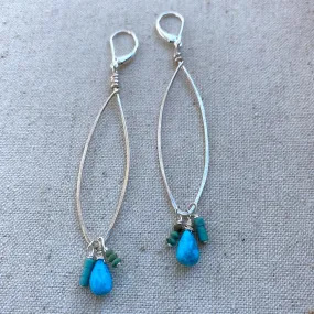 3X Turquoise Earrings