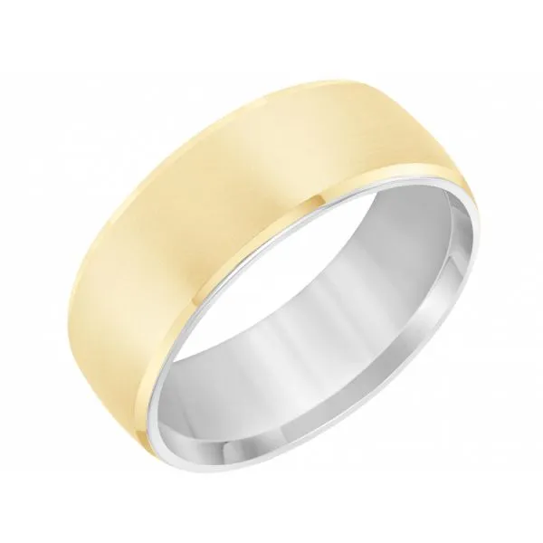 7MM Rolled Edge Wedding Band