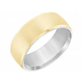 7MM Rolled Edge Wedding Band