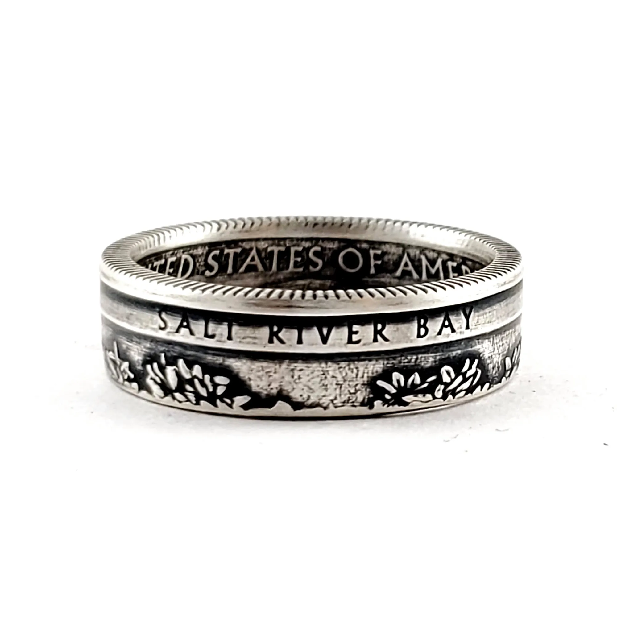 99.9% Fine Silver Salt River Bay National Park Quarter Ring