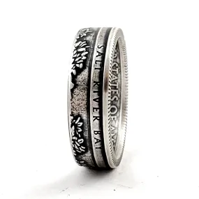 99.9% Fine Silver Salt River Bay National Park Quarter Ring