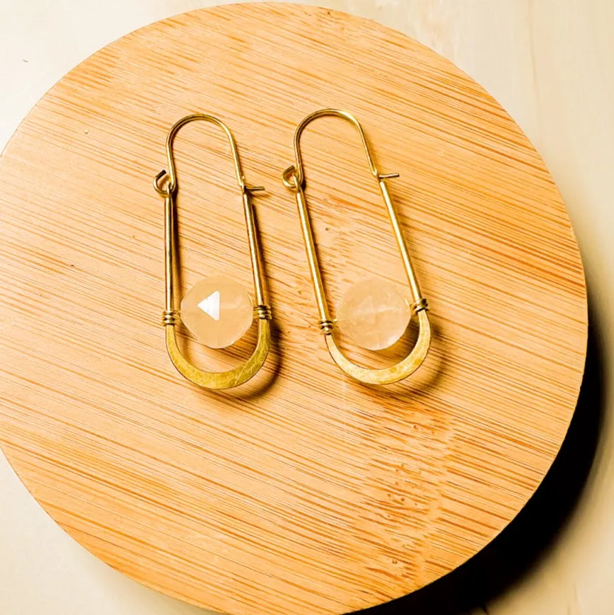 Abacus Oval Earring