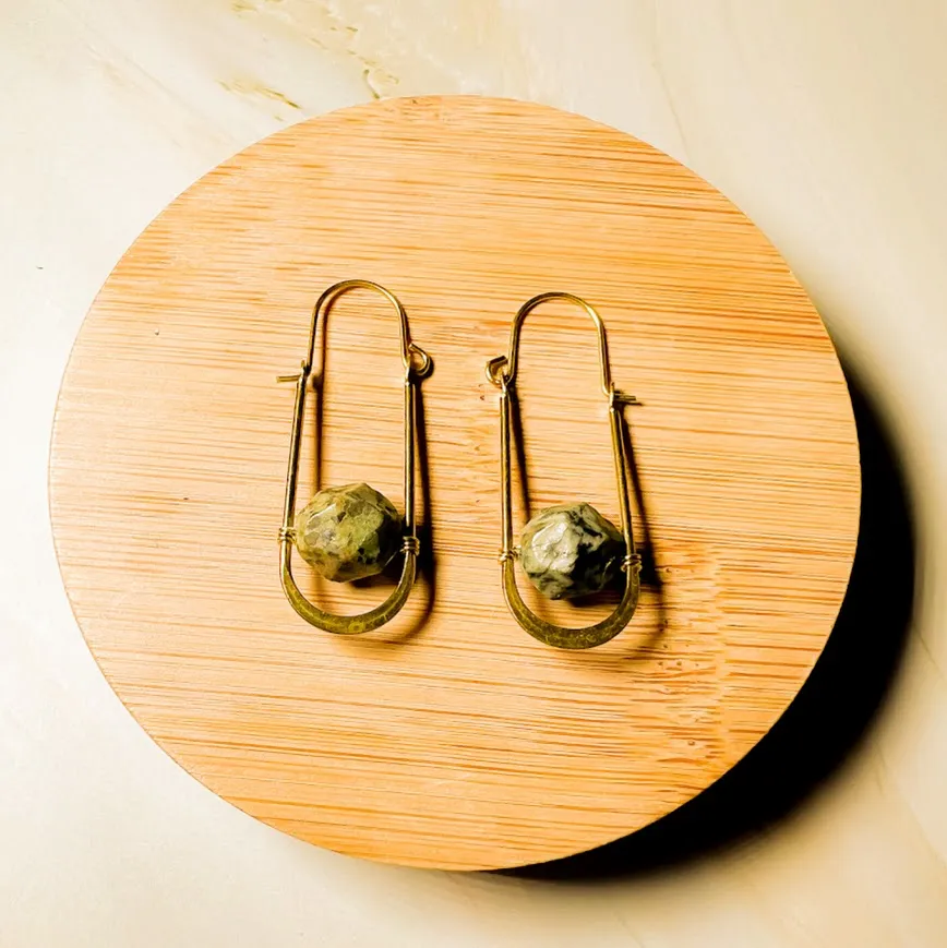 Abacus Oval Earring