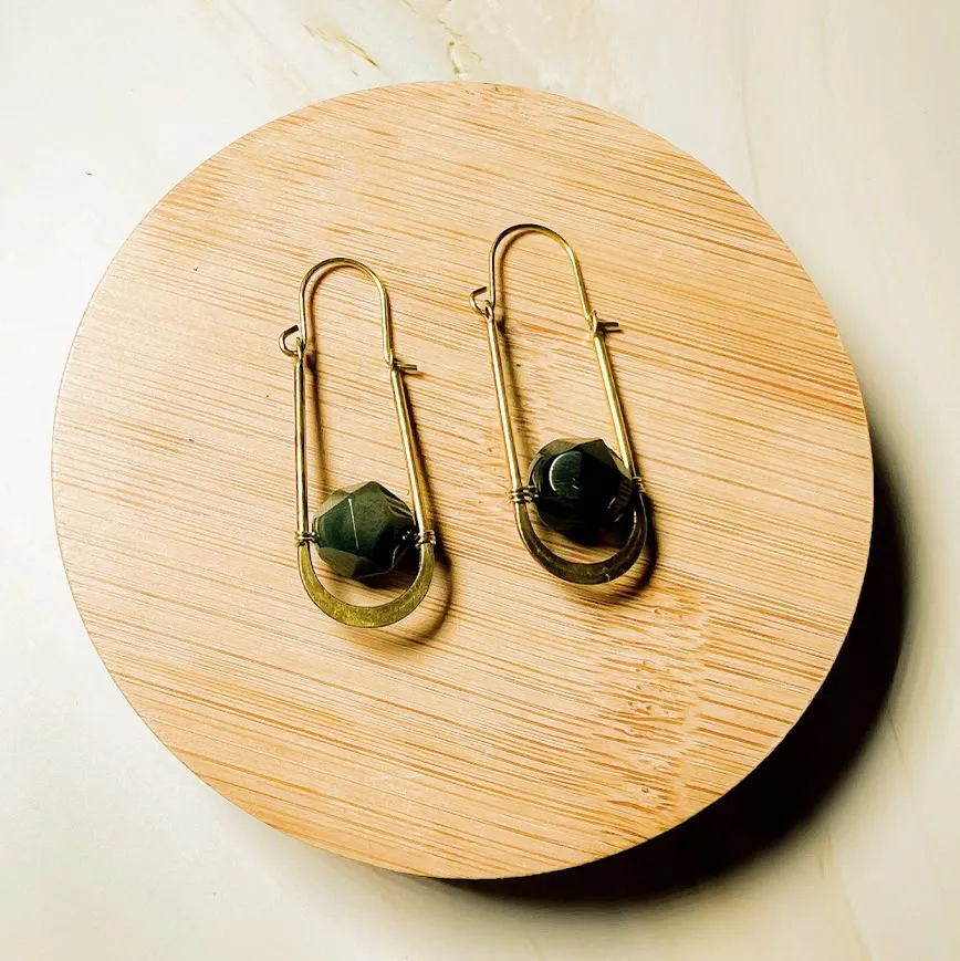 Abacus Oval Earring