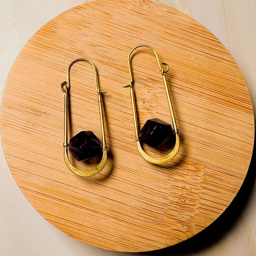 Abacus Oval Earring