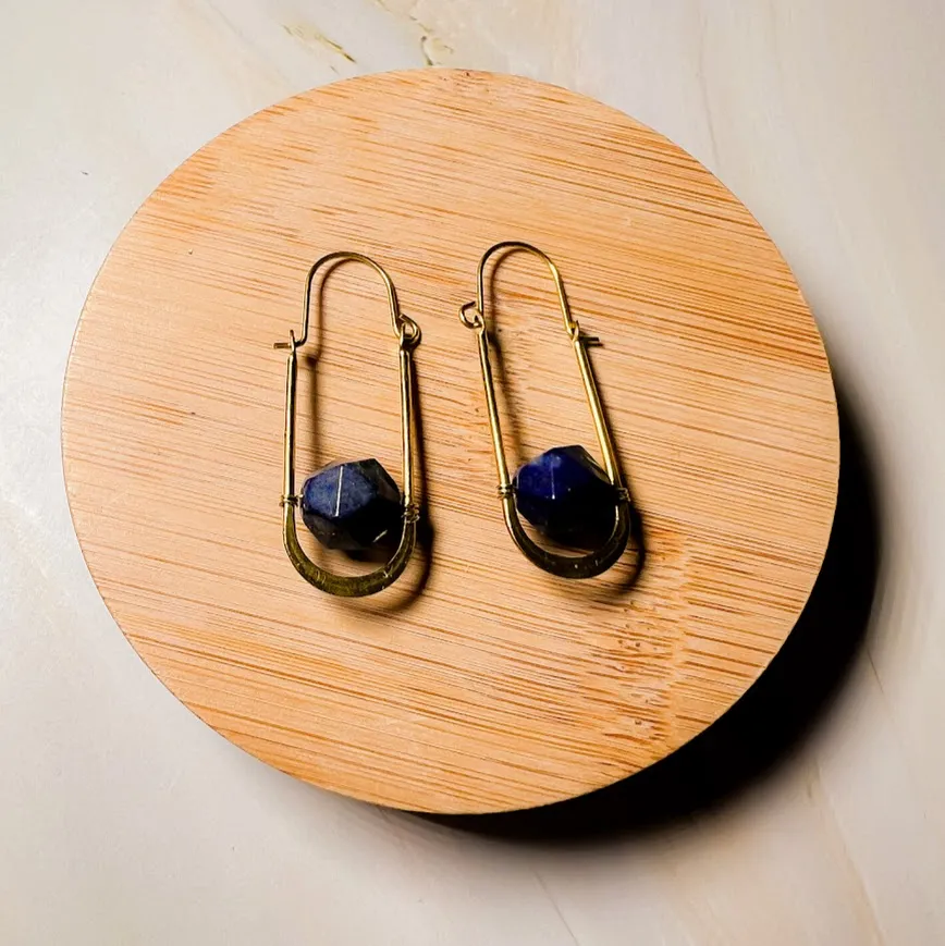 Abacus Oval Earring