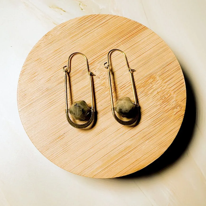 Abacus Oval Earring