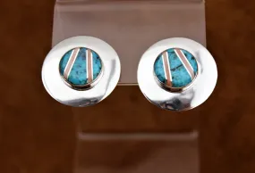 Abraham Begay Round Earrings