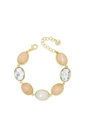 Absolute Speckled Nude Opal Gold Bracelet, B2089GL