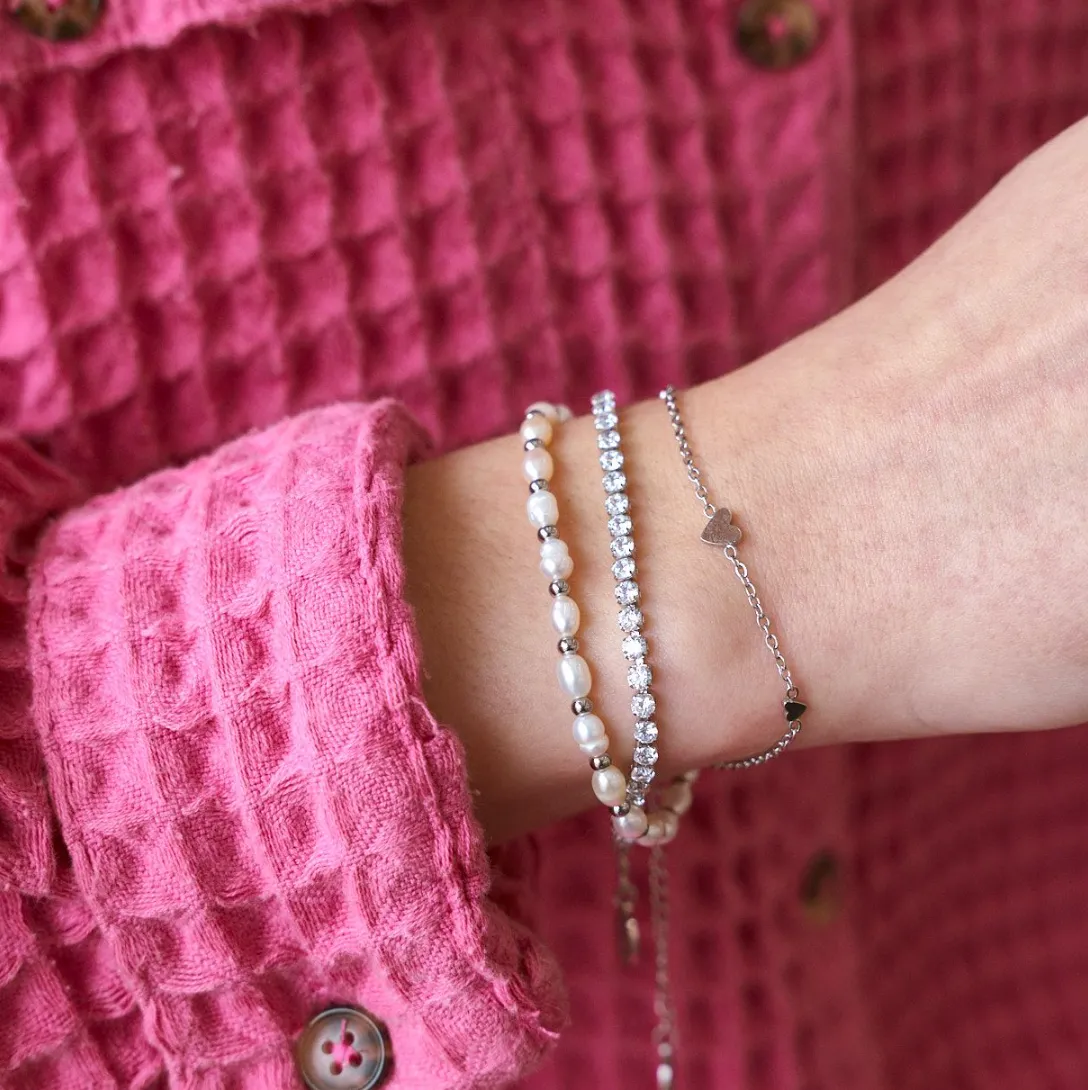 Alice Silver Heart Bracelet