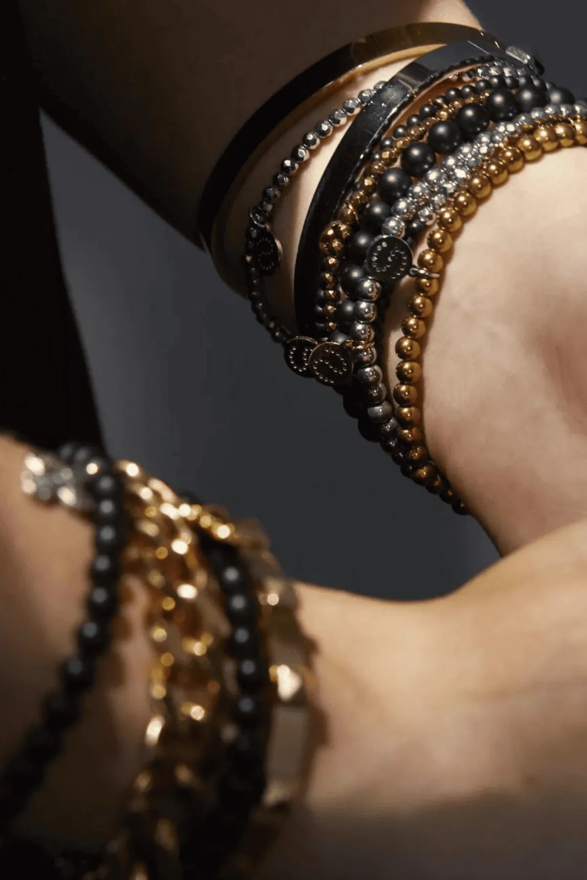 ALL FOR ONE BRACELET BLACKONYX/SILVER