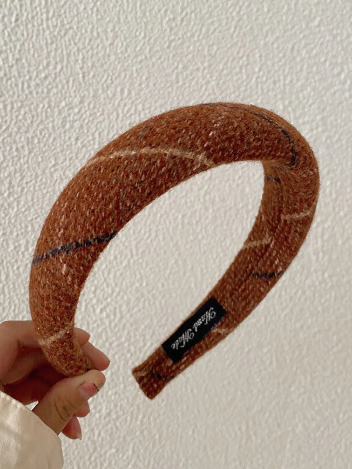 Autumn Aura Padded Plaid Headband