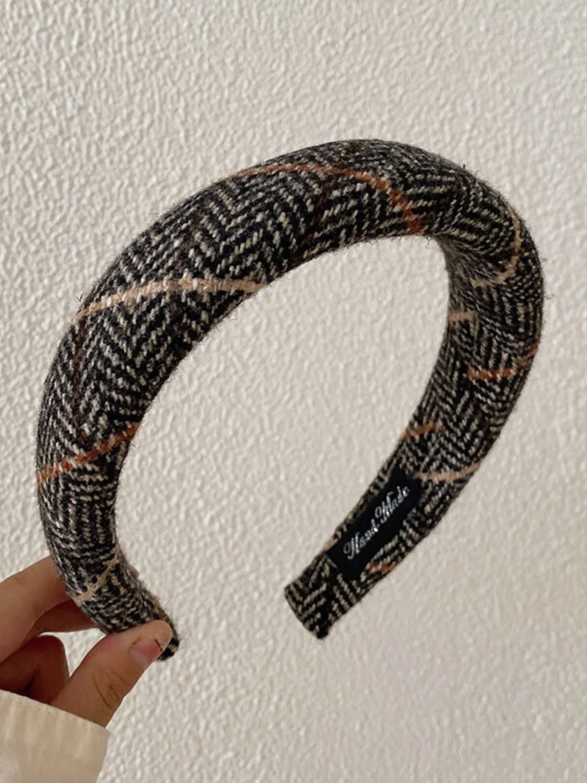 Autumn Aura Padded Plaid Headband