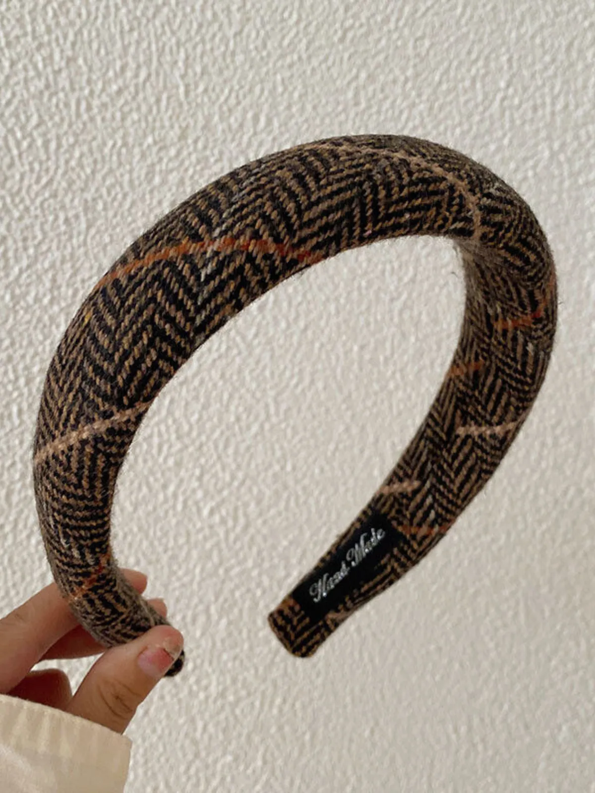 Autumn Aura Padded Plaid Headband