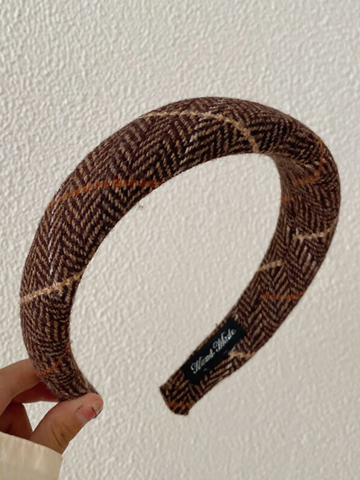 Autumn Aura Padded Plaid Headband