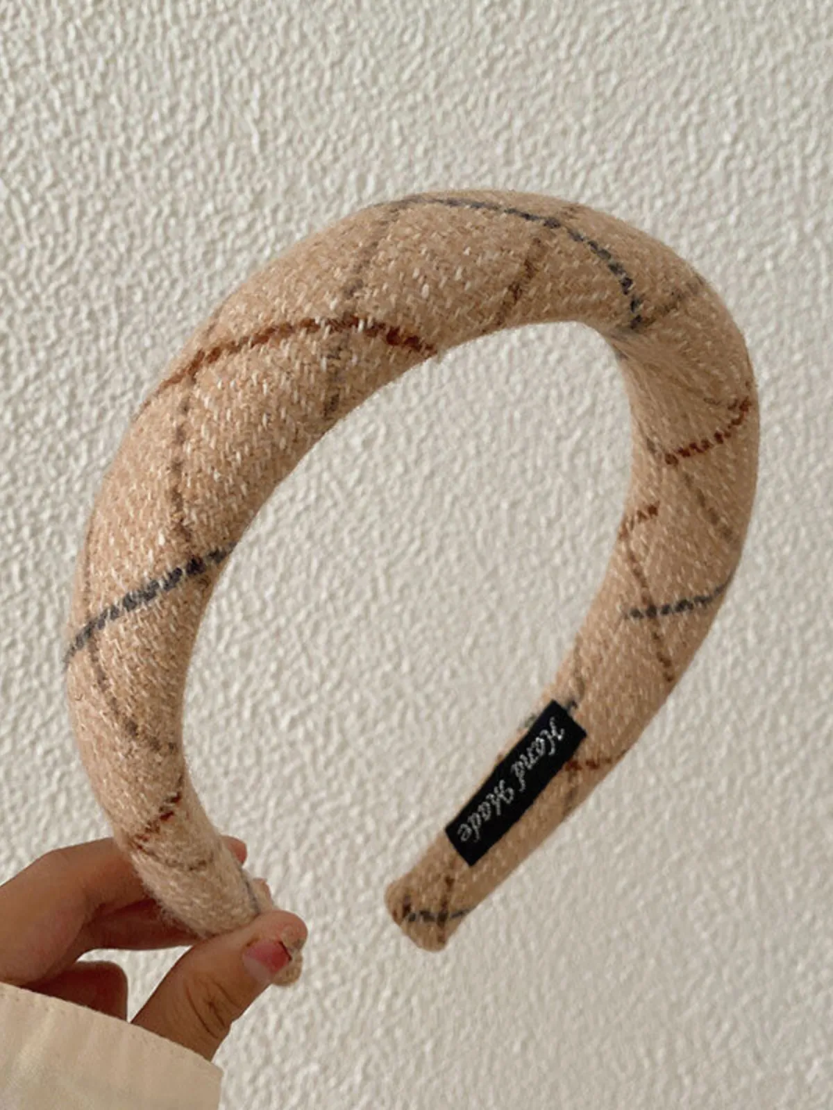 Autumn Aura Padded Plaid Headband