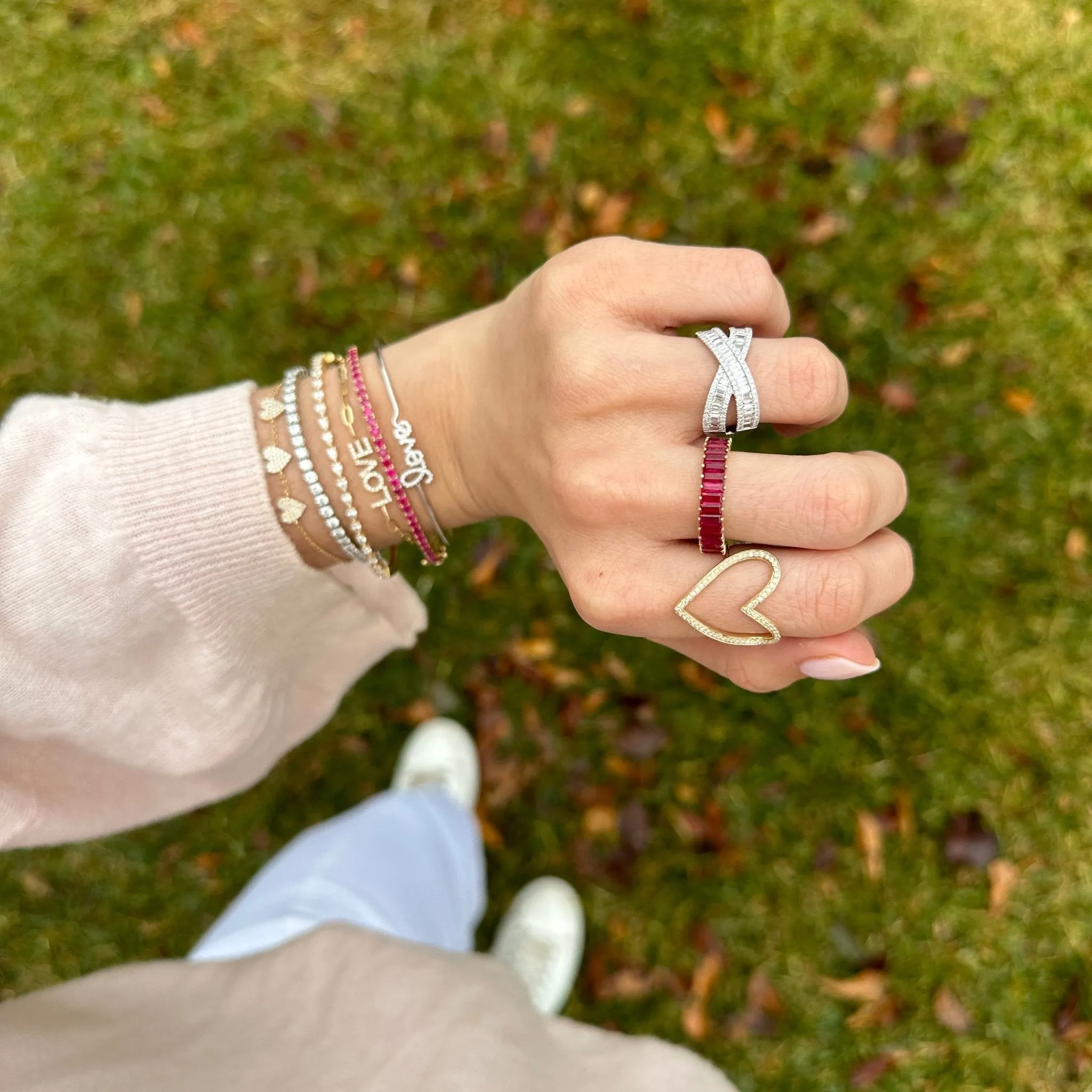 Baguette Gemstone Band