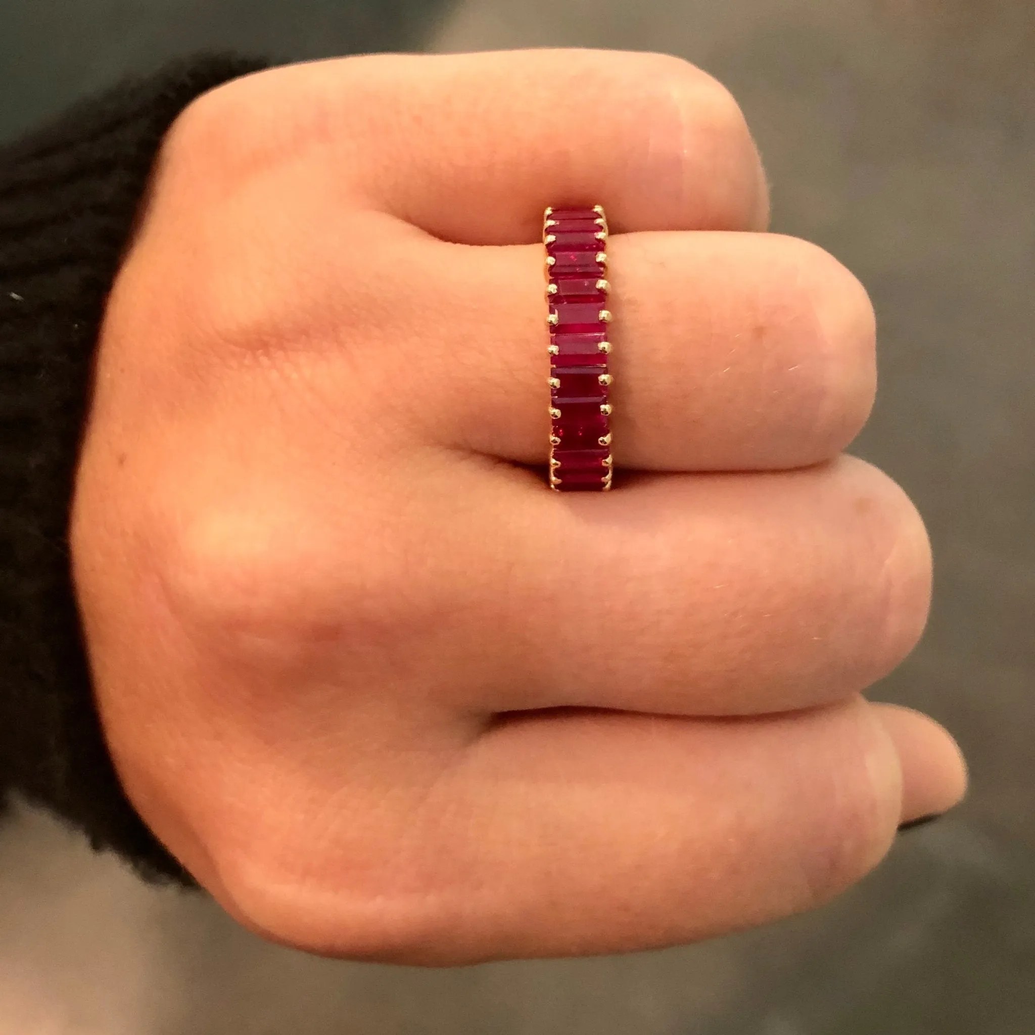 Baguette Gemstone Band