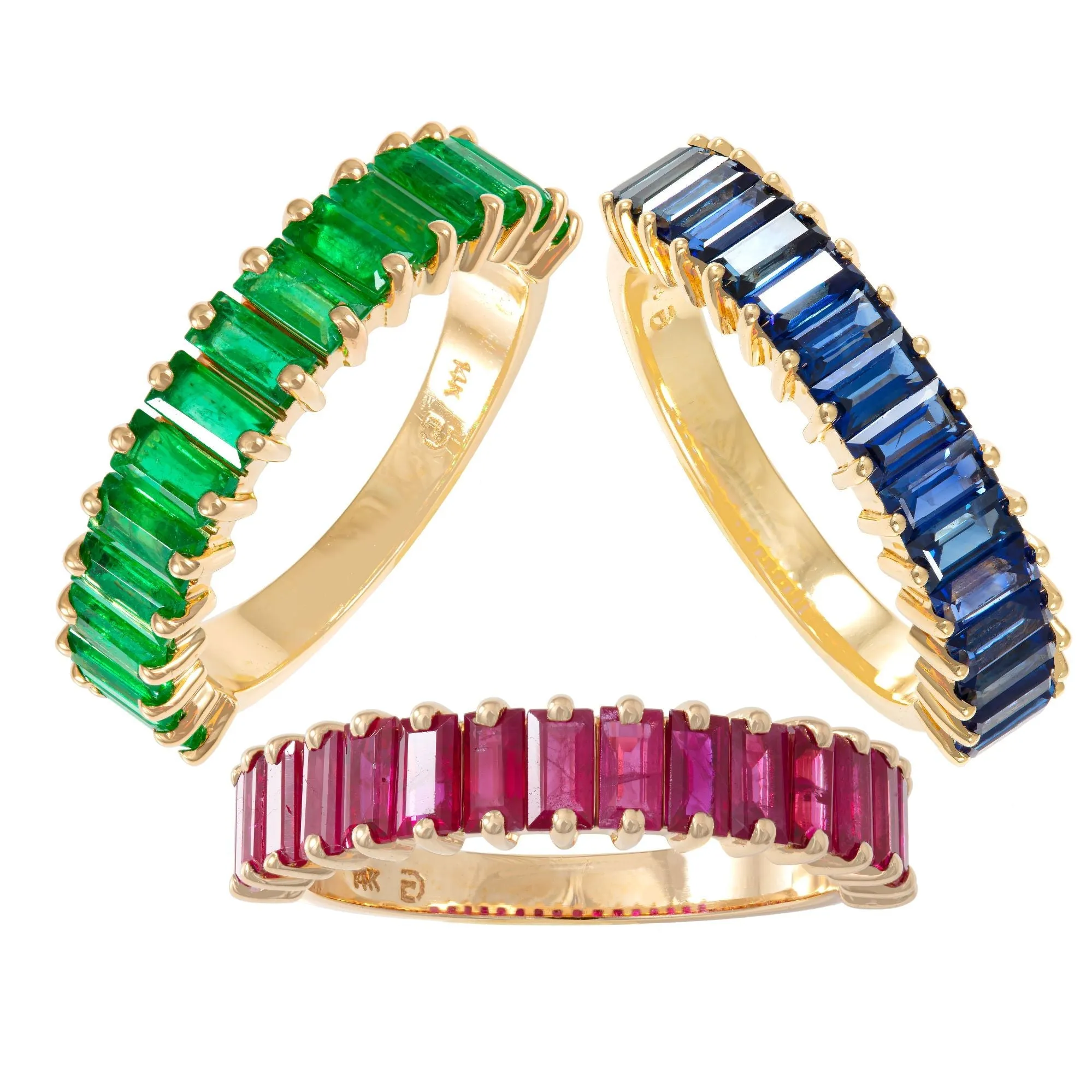 Baguette Gemstone Band