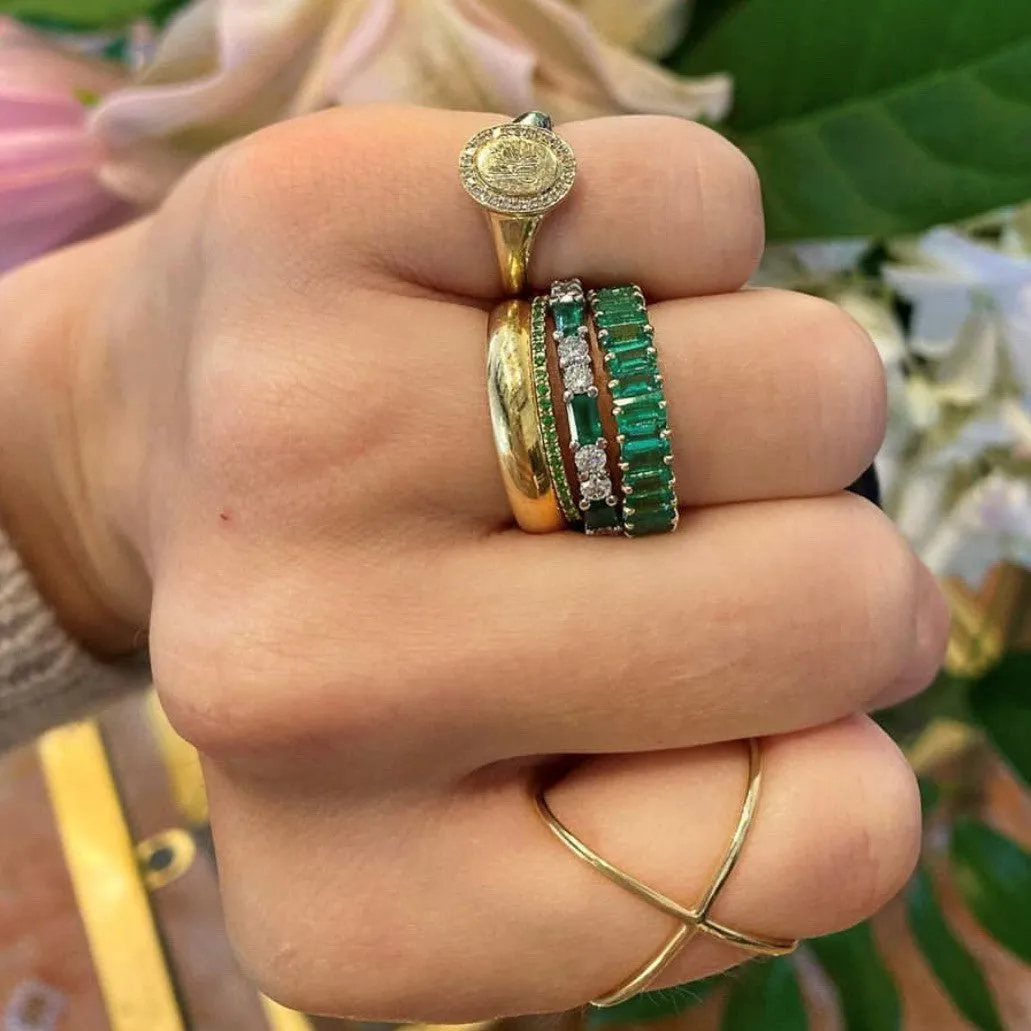 Baguette Gemstone Band