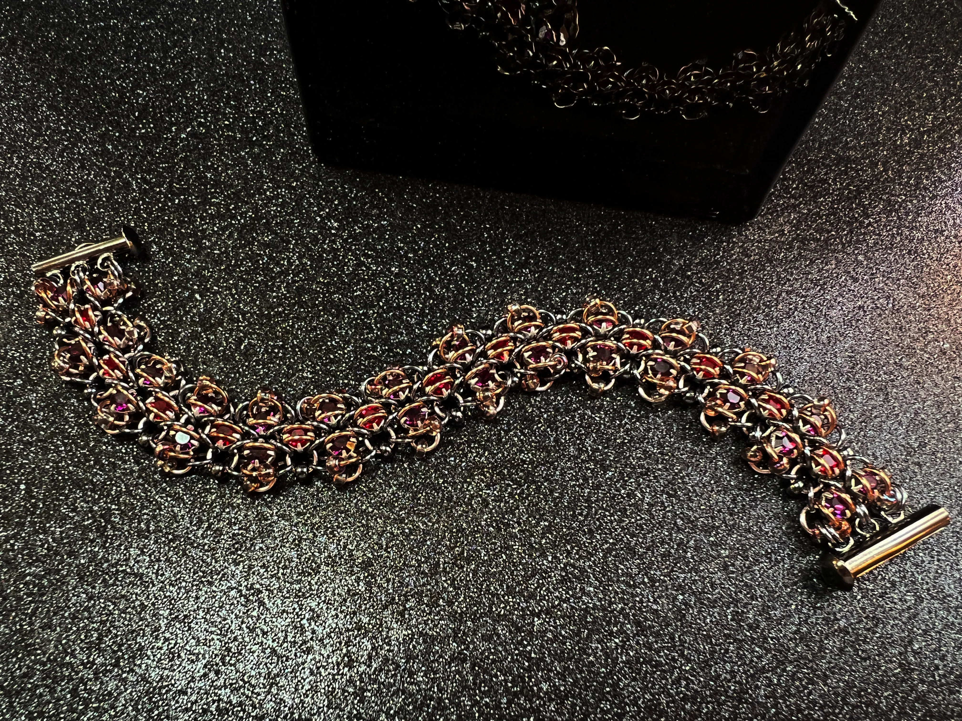 Beaded Lace and Rhinestone Bracelet Kit with Video Class Dark Secrets