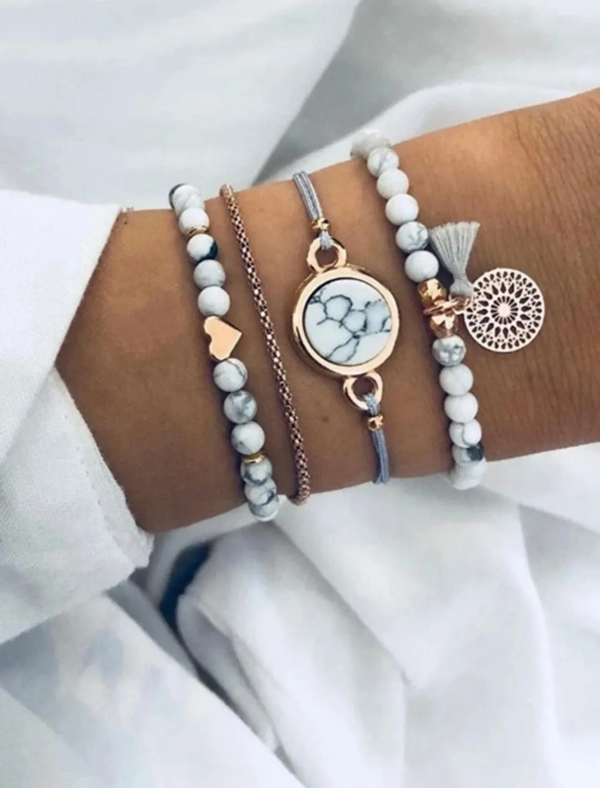 Boho Marble Bracelet