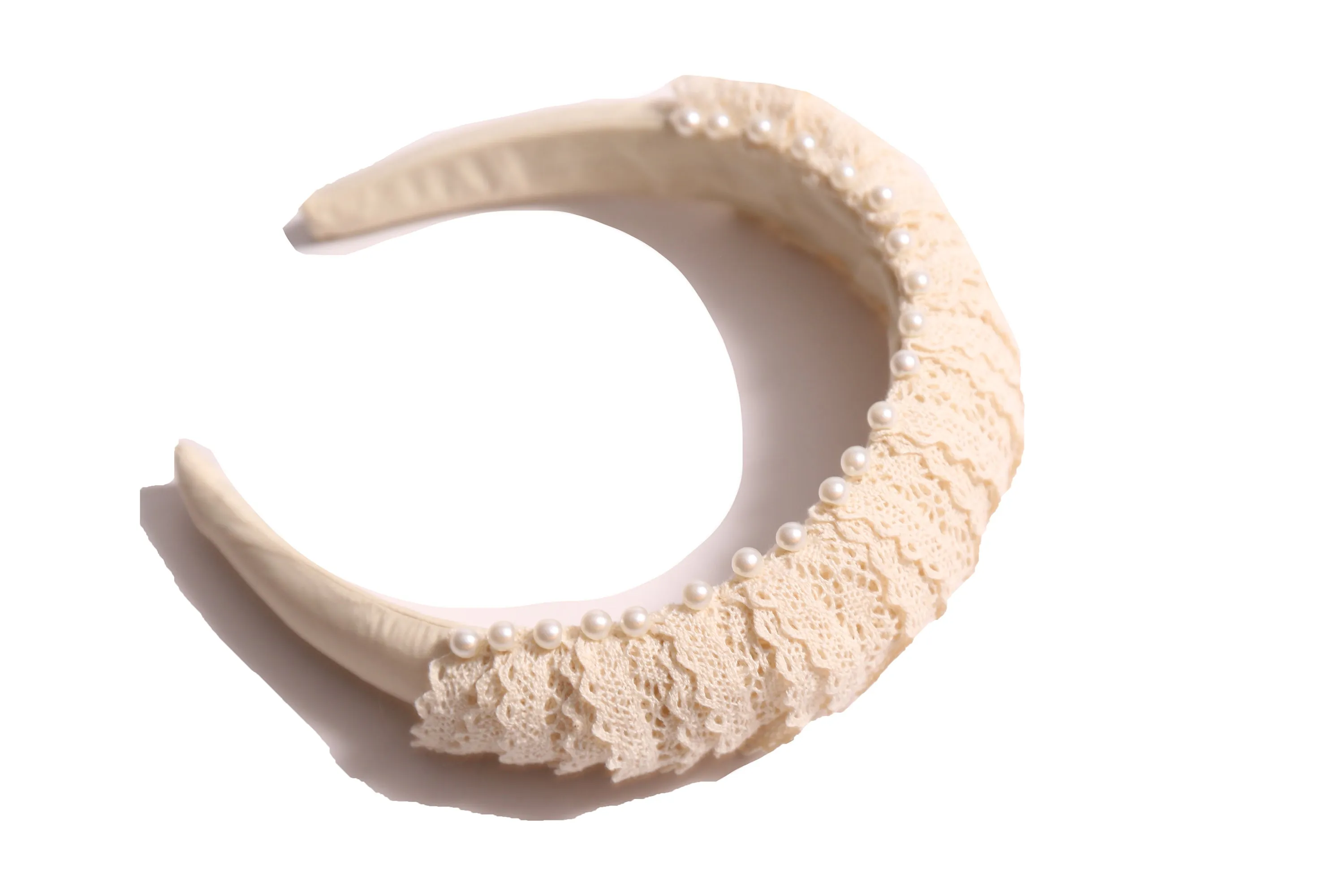 BRITTANY SCROLLED LACE HEADBAND