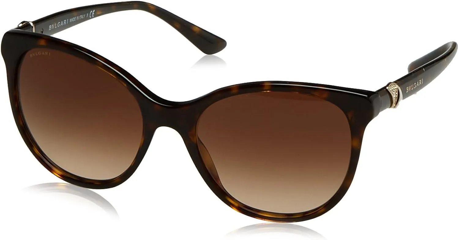 Bvlgari Bv 8175-B 504/13 - Dark Havana/grey-Brown Gradient By Bvlgari For Women - 55-18-140 Mm Sunglasses  55-18-140 mm