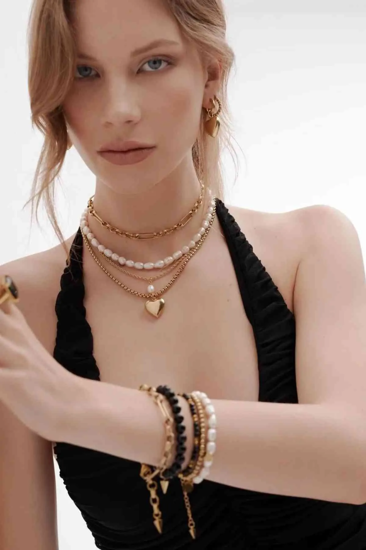 CHARME BRACELET TRIO BLACK/GOLD