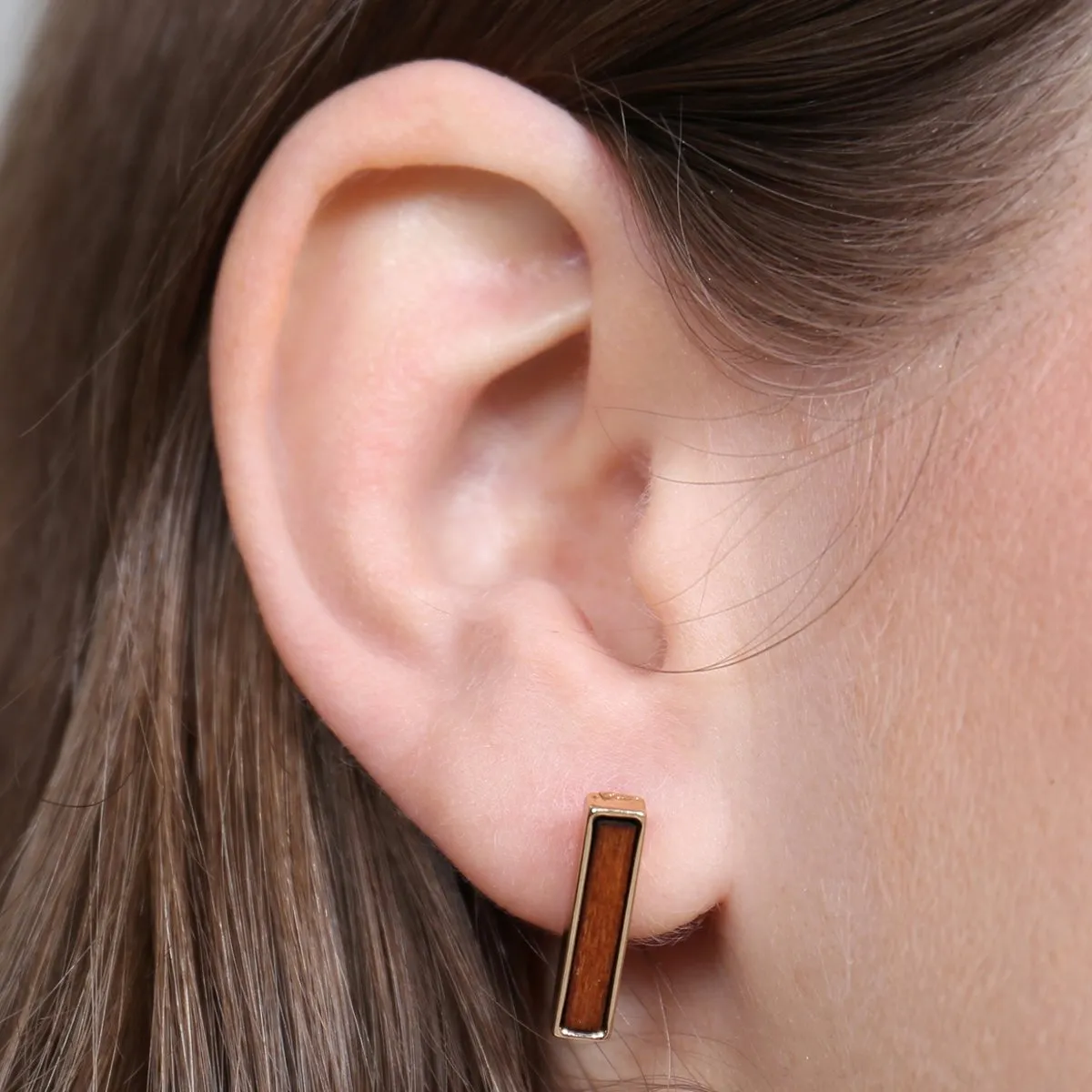 Circle Triangle Bar Stud Earrings Set