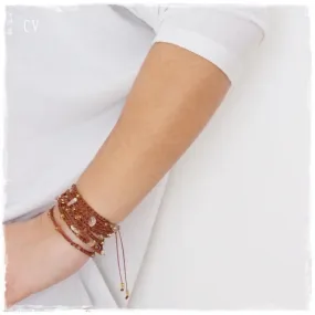 Crochet Wrap Beaded Bracelet