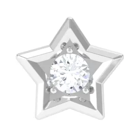 Dainty Diamond Star Earring for Tragus Piercing