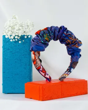 Dancing Jellyfish Blue Scrunchie Headband