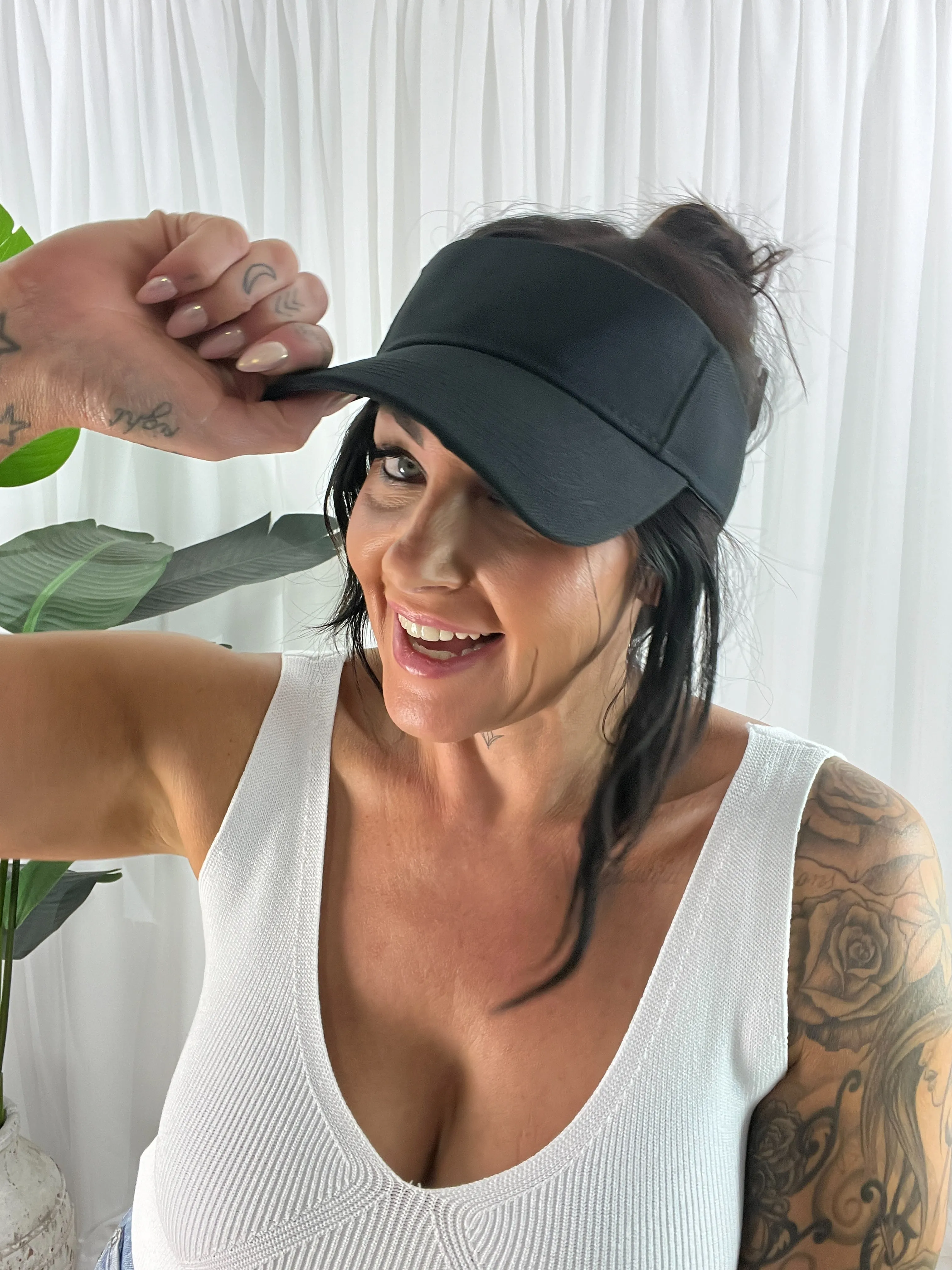 Deuce Velcro Visor - Black