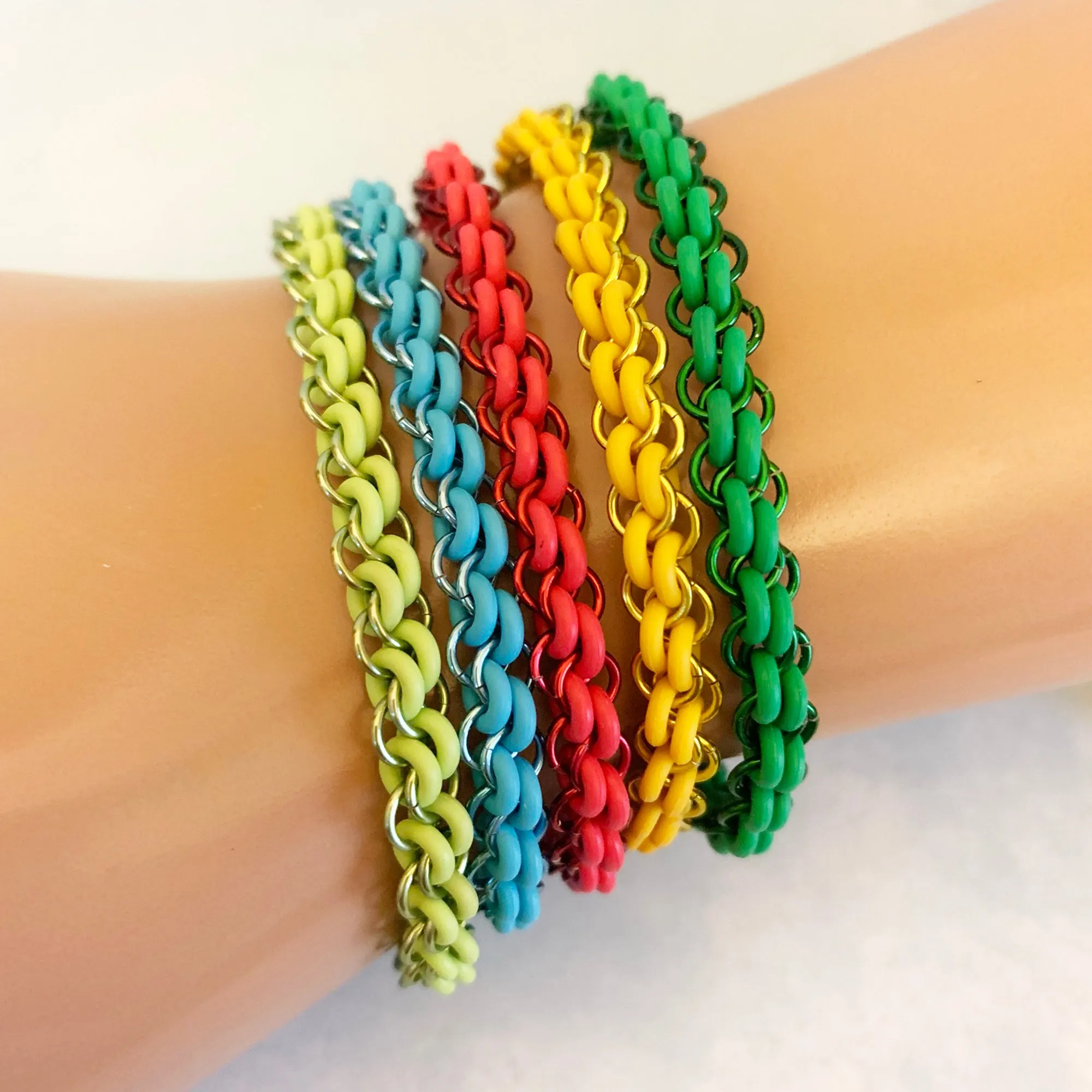 Diagonal Rope Mini Bangles Kit & FREE video - Choose color