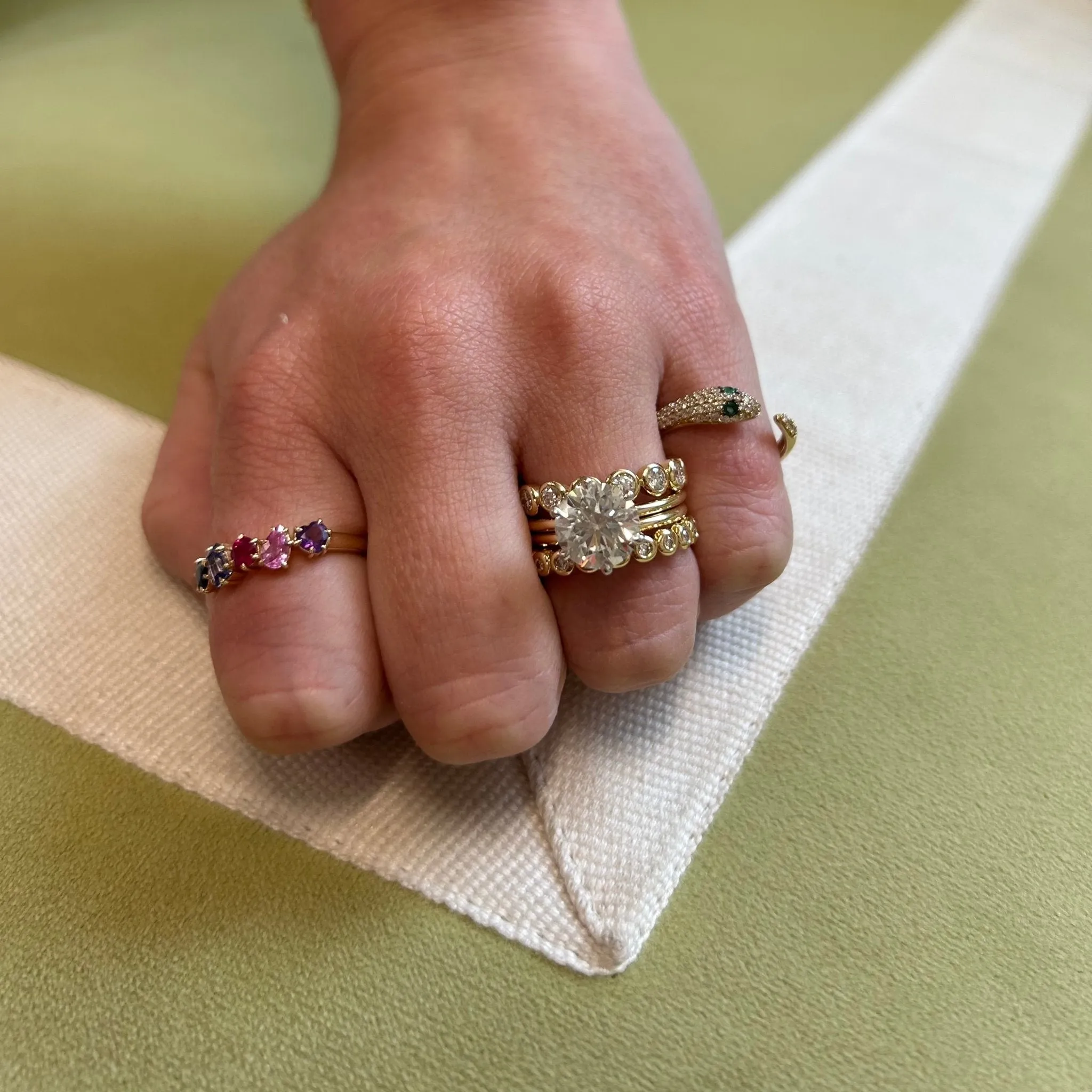 Diamond Bezel Band