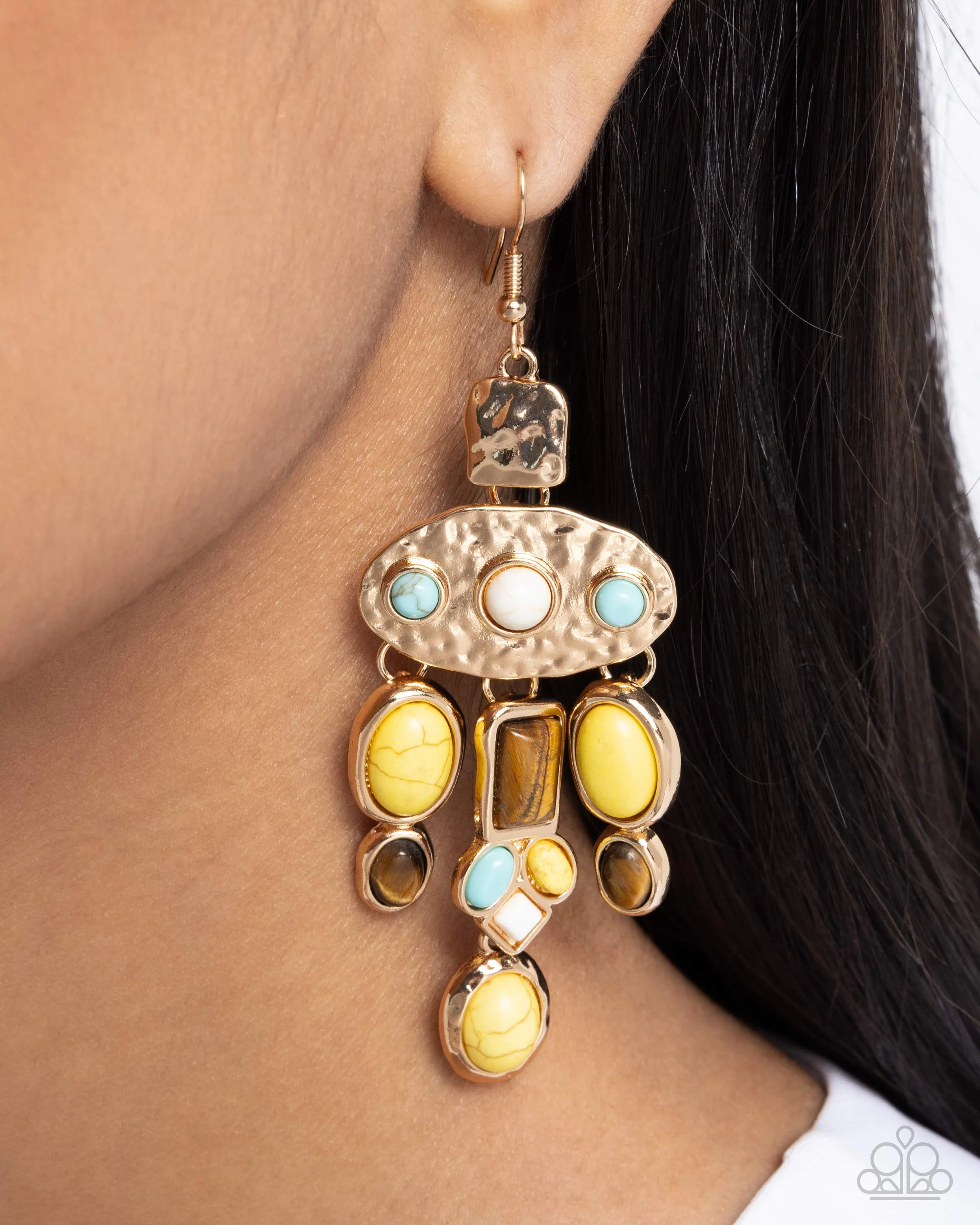 Earrings Inspired Interval - Yellow