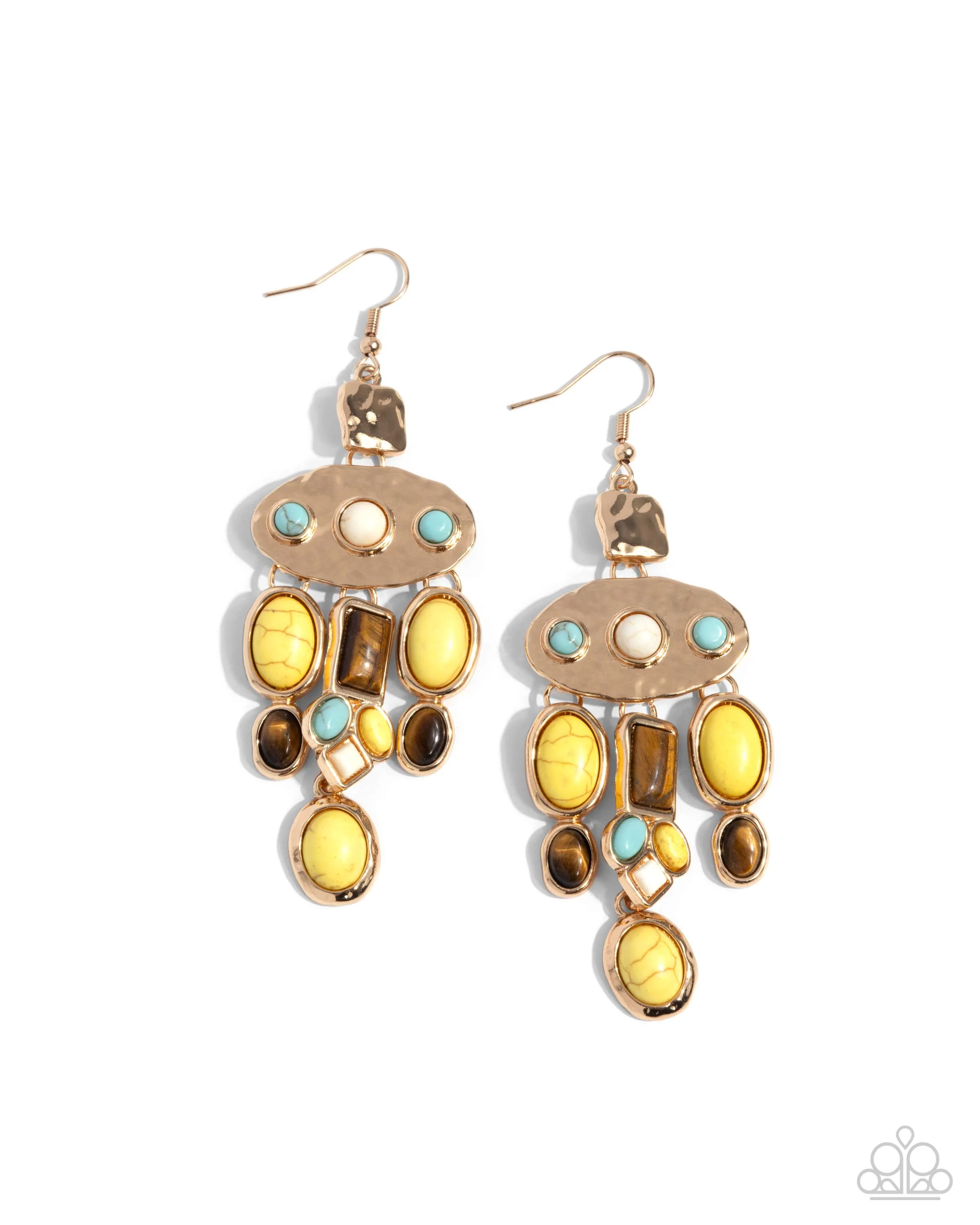 Earrings Inspired Interval - Yellow