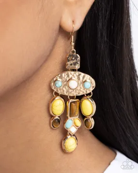 Earrings Inspired Interval - Yellow