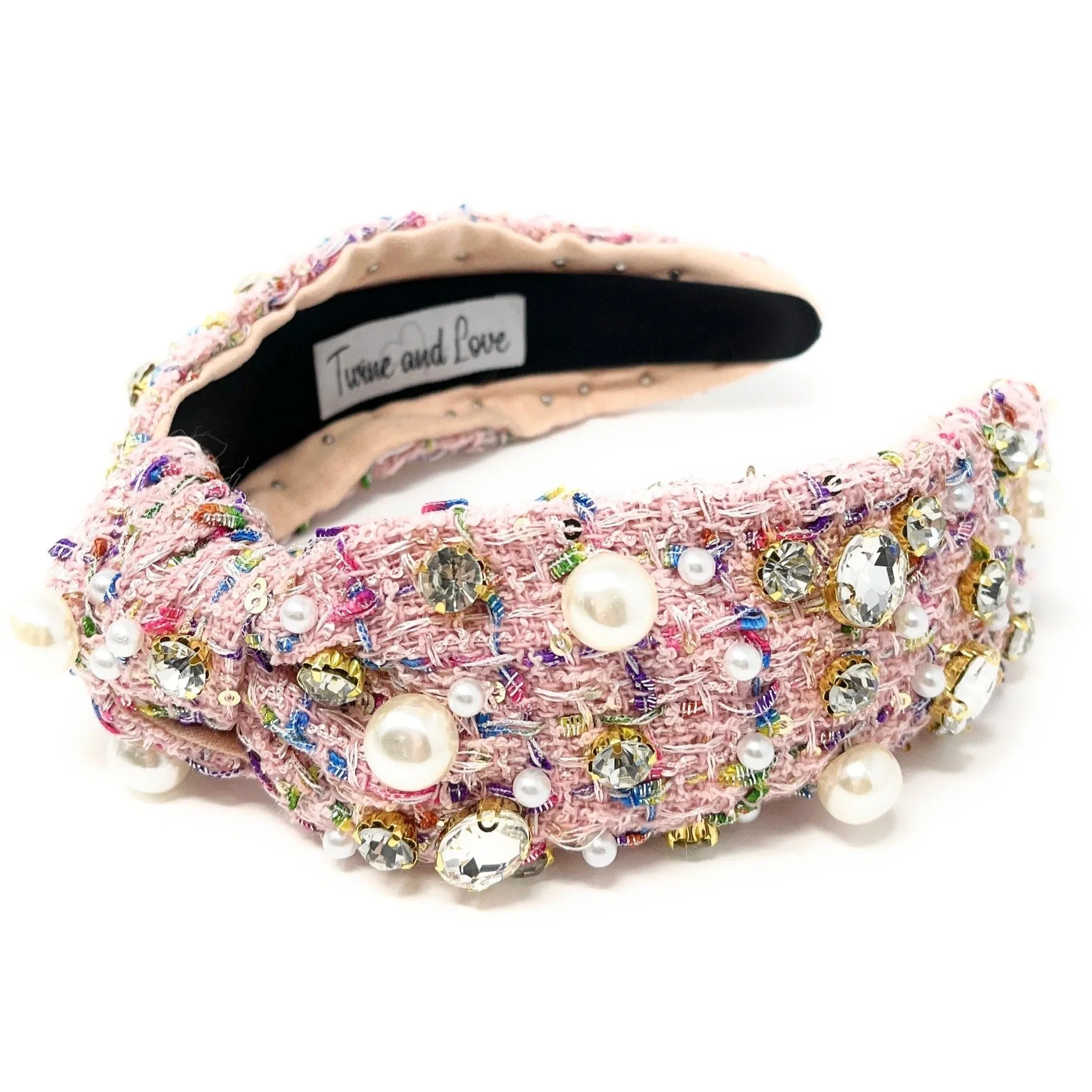 Eira Jeweled Pearl Knot Headband