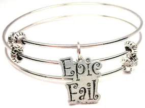 Epic Fail Triple Style Expandable Bangle Bracelet