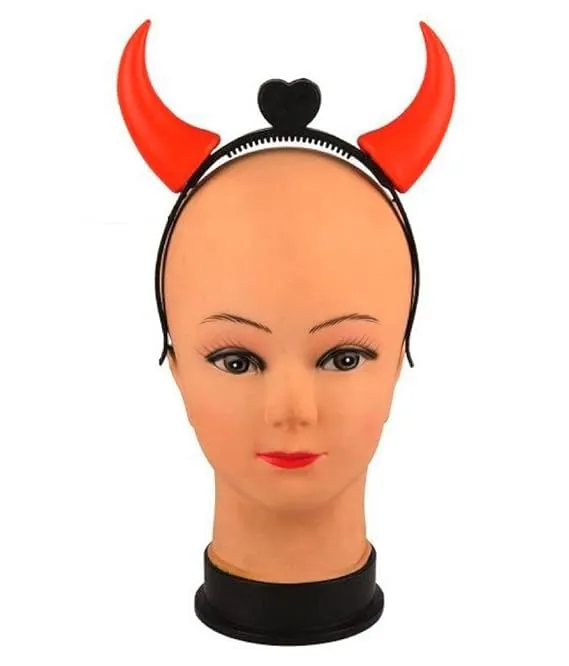 Fancydresswale Light-Up Dracula Vampire Devil Horns Headband – Flashing Headdress for Boys and Girls Fancy Dress Costume Accessory