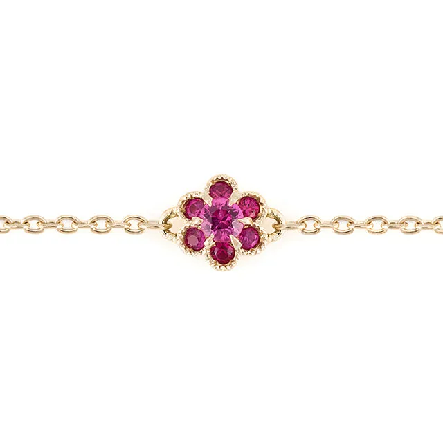 “fleurs”<br>Ruby Bracelet<br>ルビーブレスレット<br>（1334B）