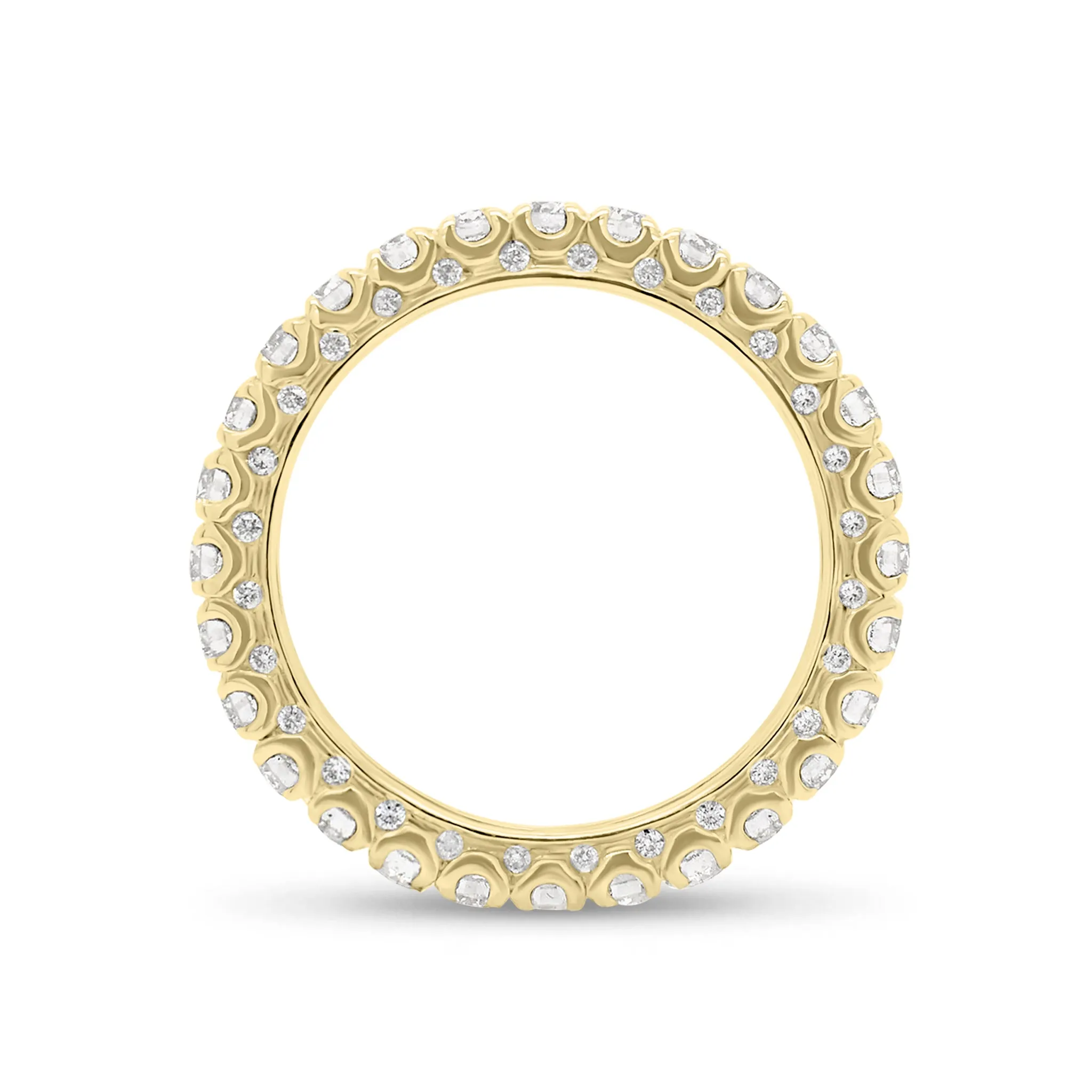 Four Prong-Set Diamond Eternity Wedding Band