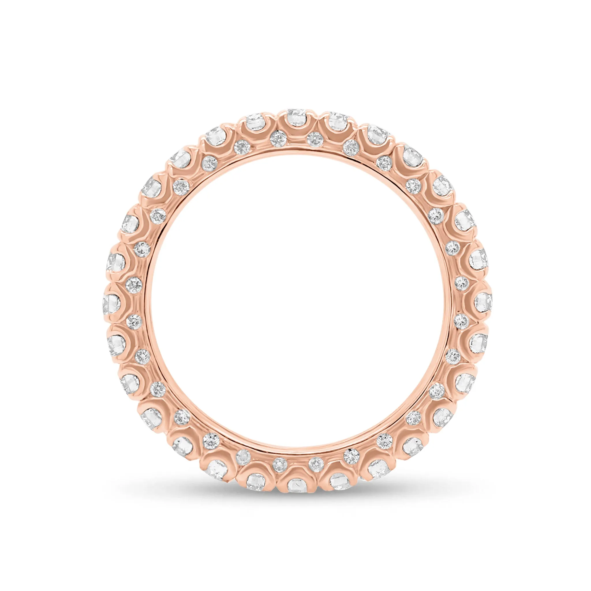 Four Prong-Set Diamond Eternity Wedding Band