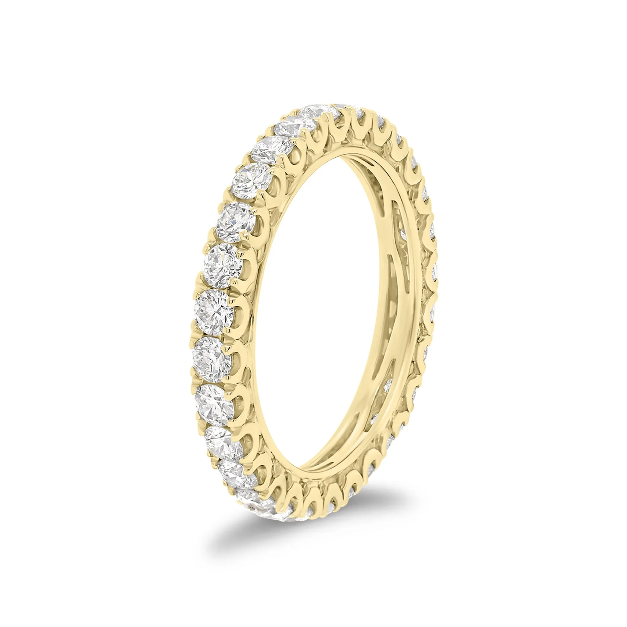 Four Prong-Set Diamond Eternity Wedding Band
