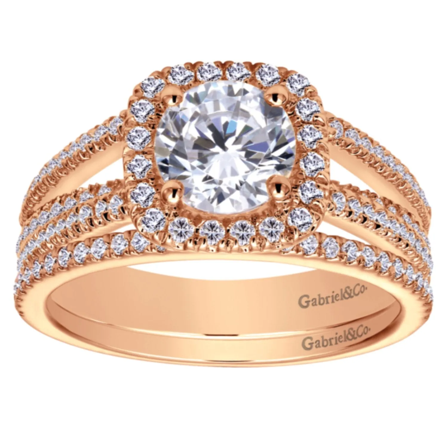 Gabriel & Co. "Hillary" Diamond Wedding Band
