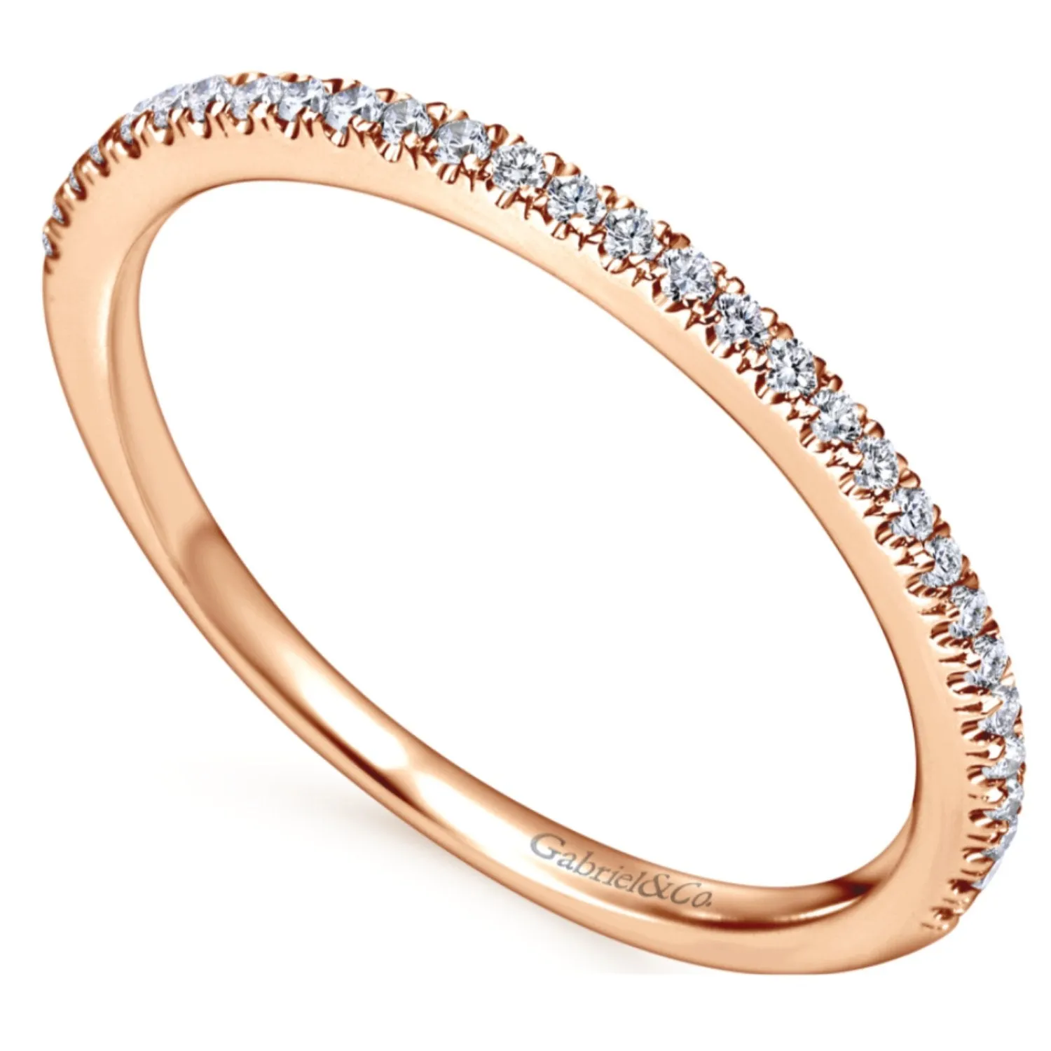 Gabriel & Co. "Hillary" Diamond Wedding Band