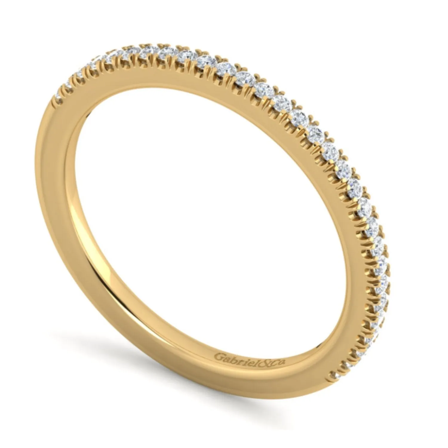 Gabriel & Co. "Hillary" Diamond Wedding Band